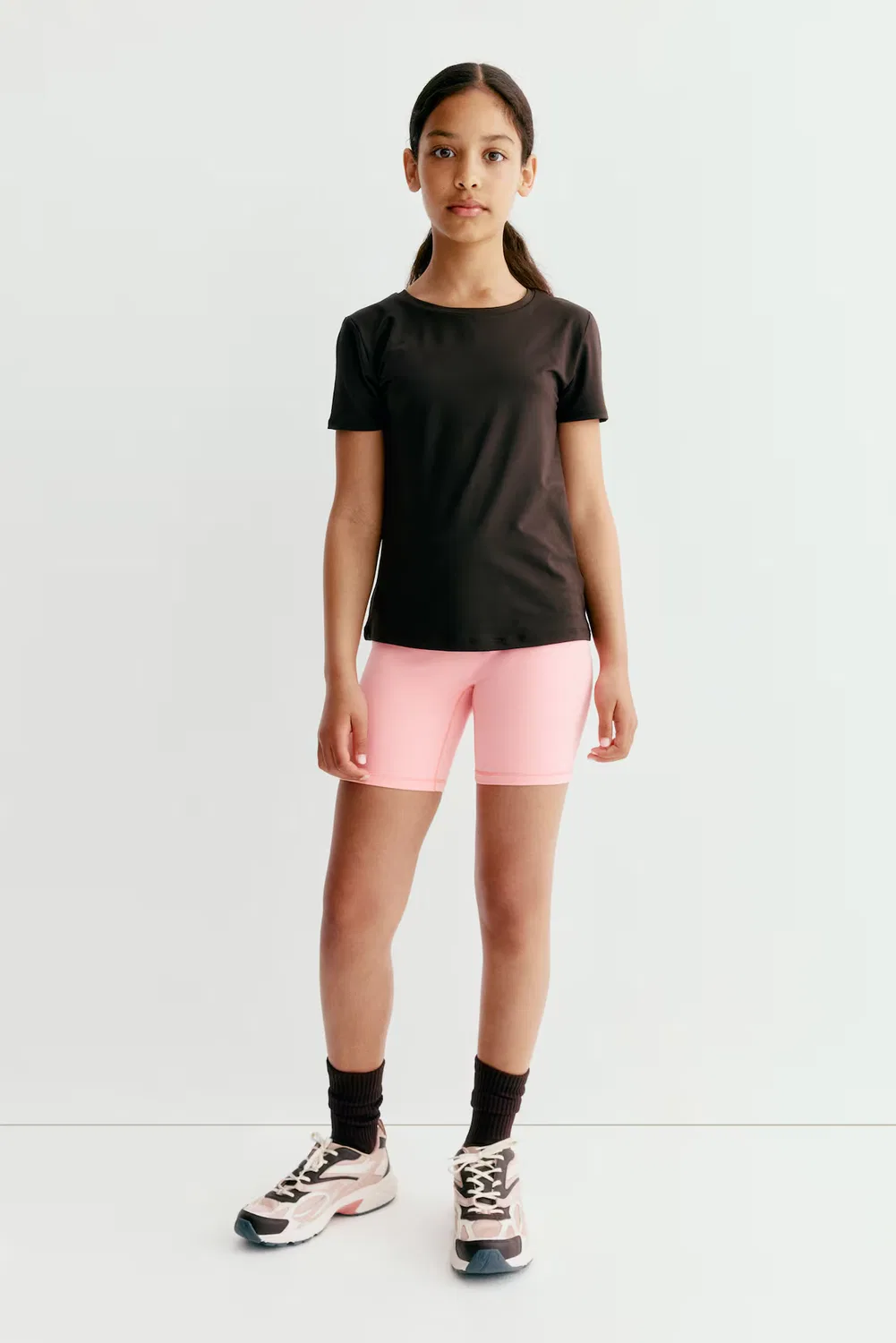 Спортивные велосипедные шорты с мягкой подкладкой H&M, Bubblegum-Rosa — фото 2