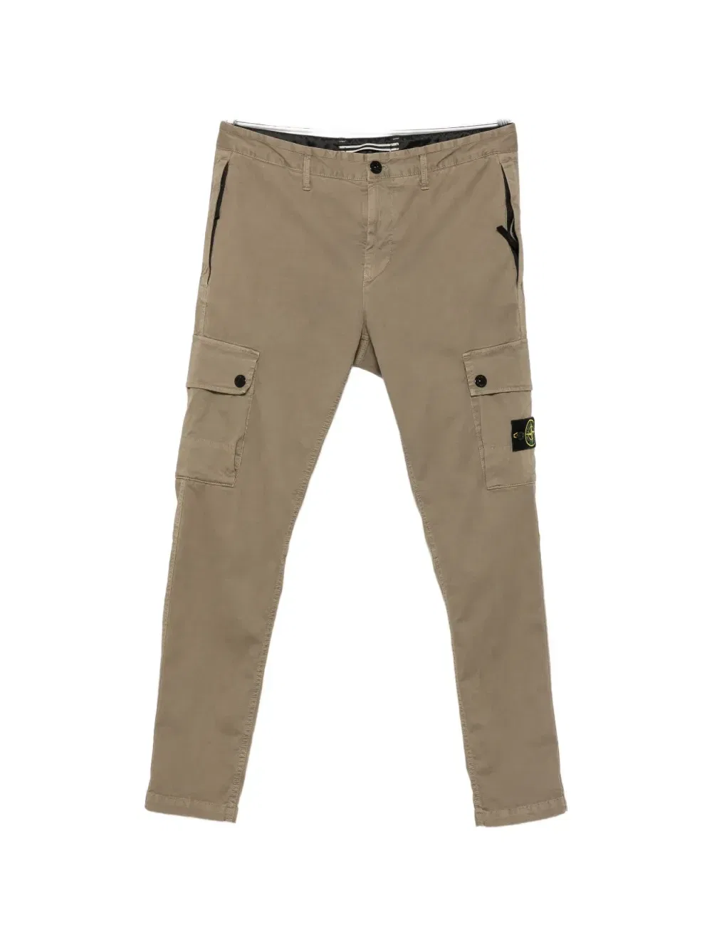Брюки с нашивками с логотипами Stone Island, зеленый