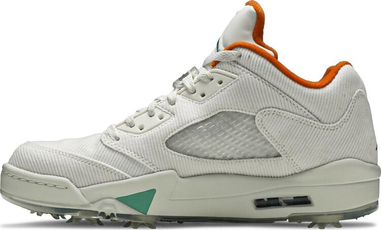 Бутсы Air Jordan 5 Low Golf NRG Lucky and Good, белый — фото 3