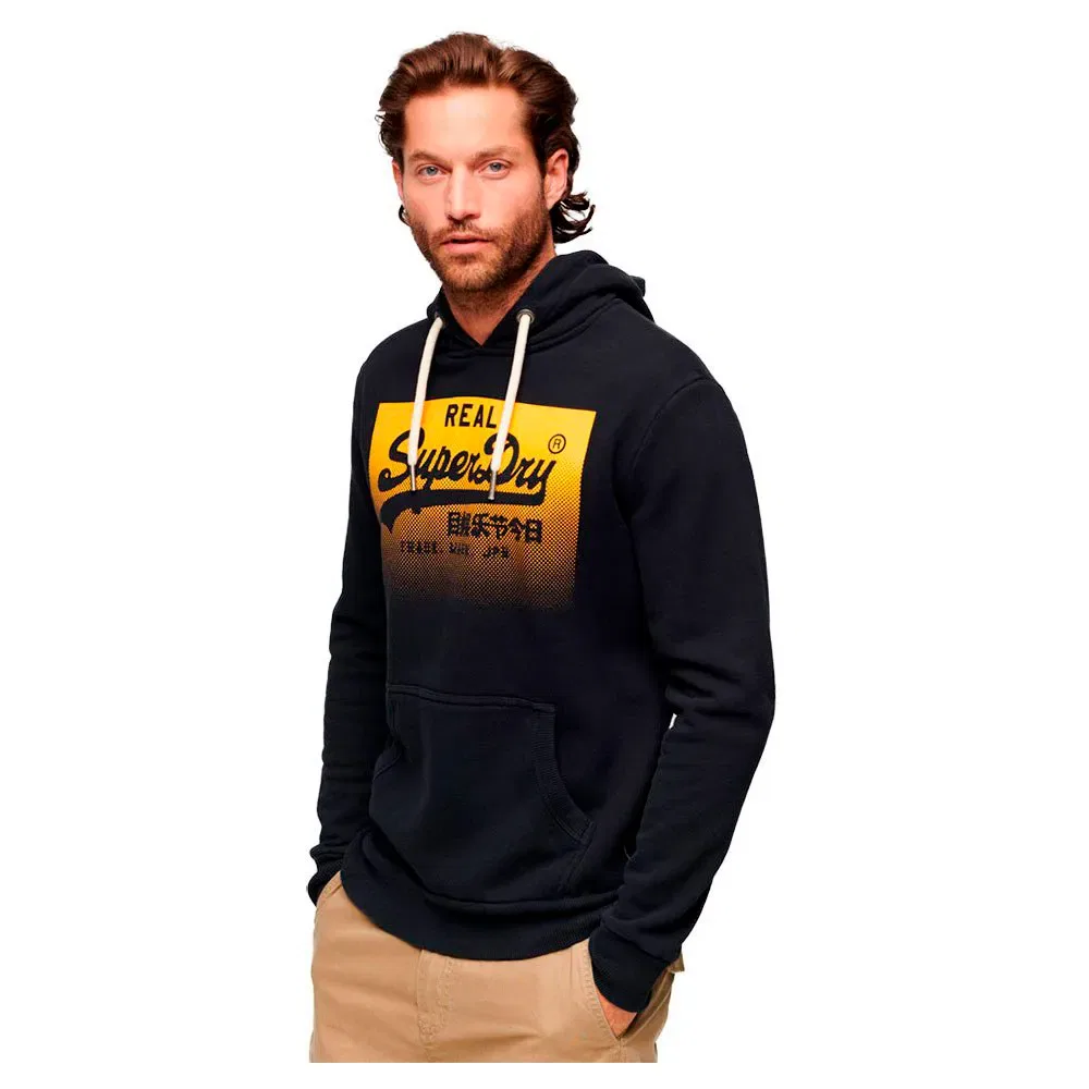 Худи Gradient Superdry Vintage Box, черный