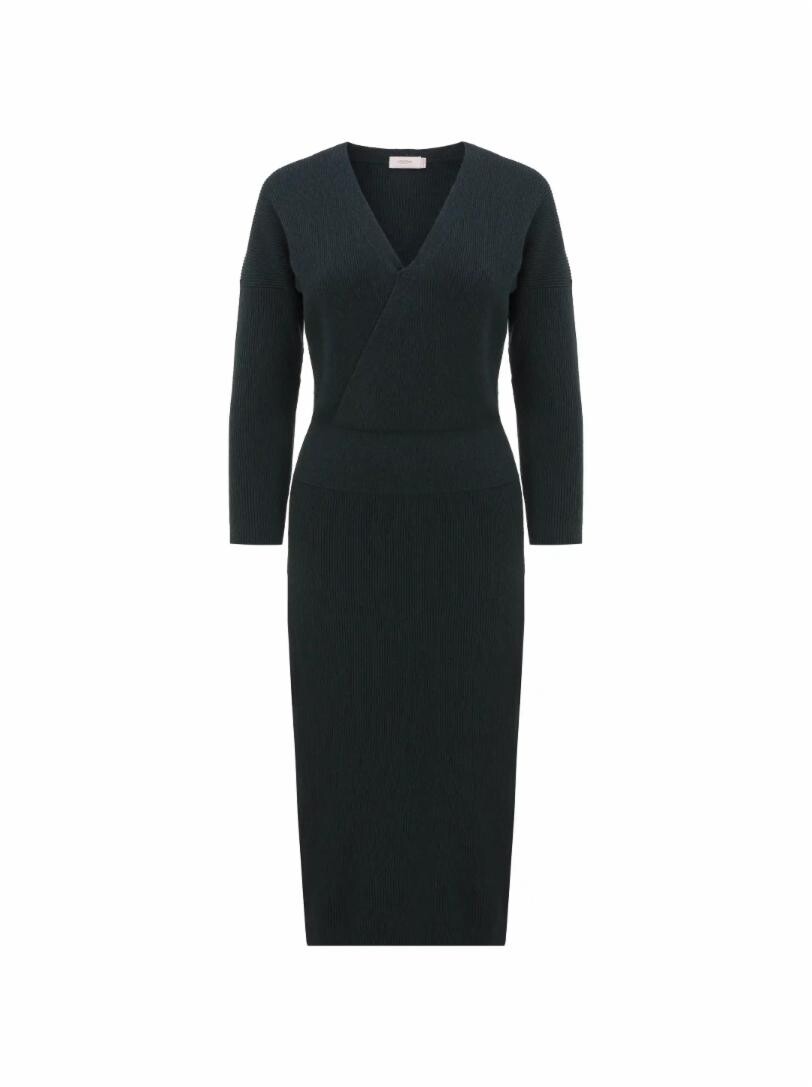 

Кашемировое платье в рубчик AGNONA