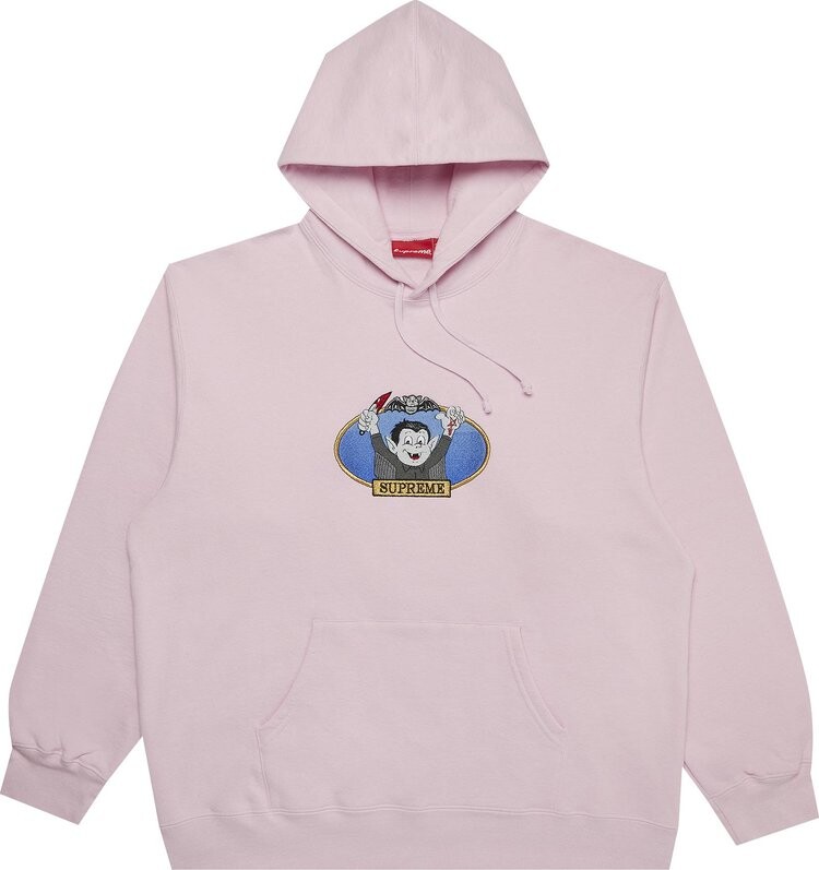 

Толстовка Supreme Vampire Boy Hooded Sweatshirt 'Light Pink', розовый