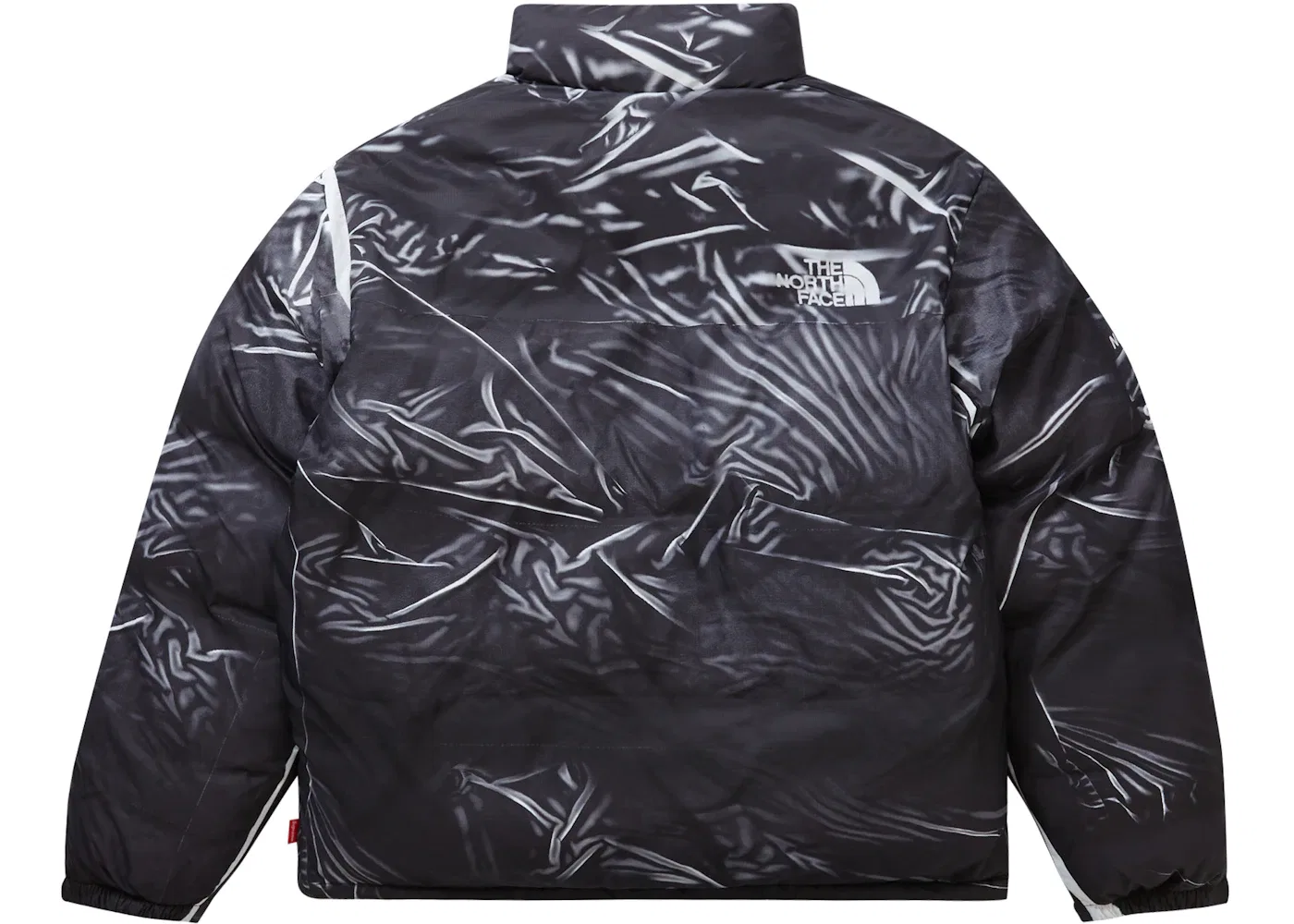 Мужская куртка с принтом Nuptse Trompe L'oeil Supreme, The North Face, Black — фото 3