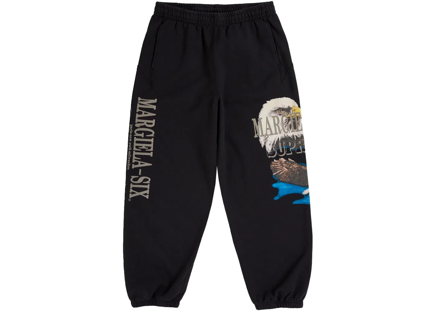 Мужские спортивные штаны с принтом Eagle Sweatpant Supreme, Black