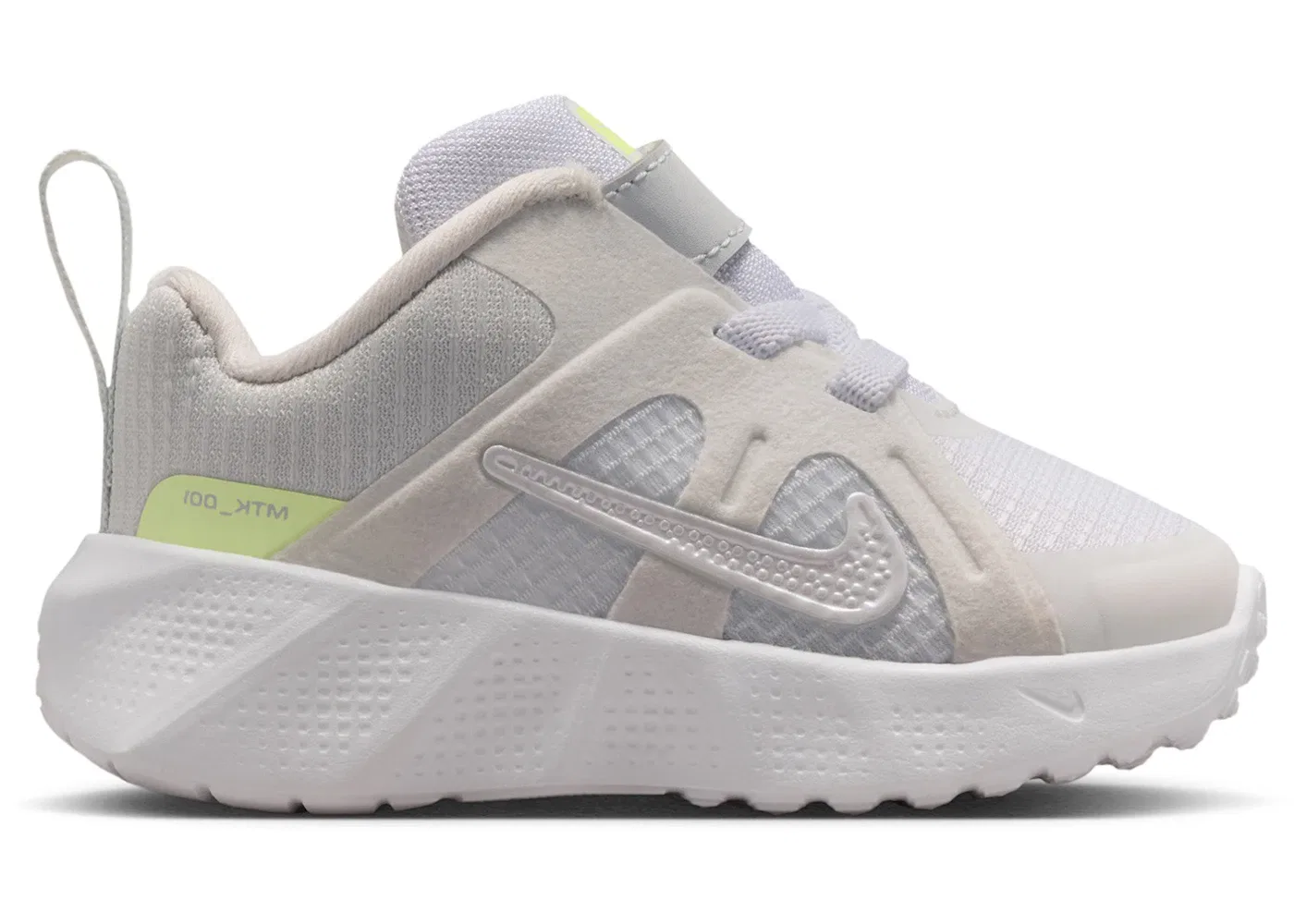 Детские кроссовки с длинным шнурком Nike Metro Tek Nike, White/Summit White/Off White/Metallic Summit White