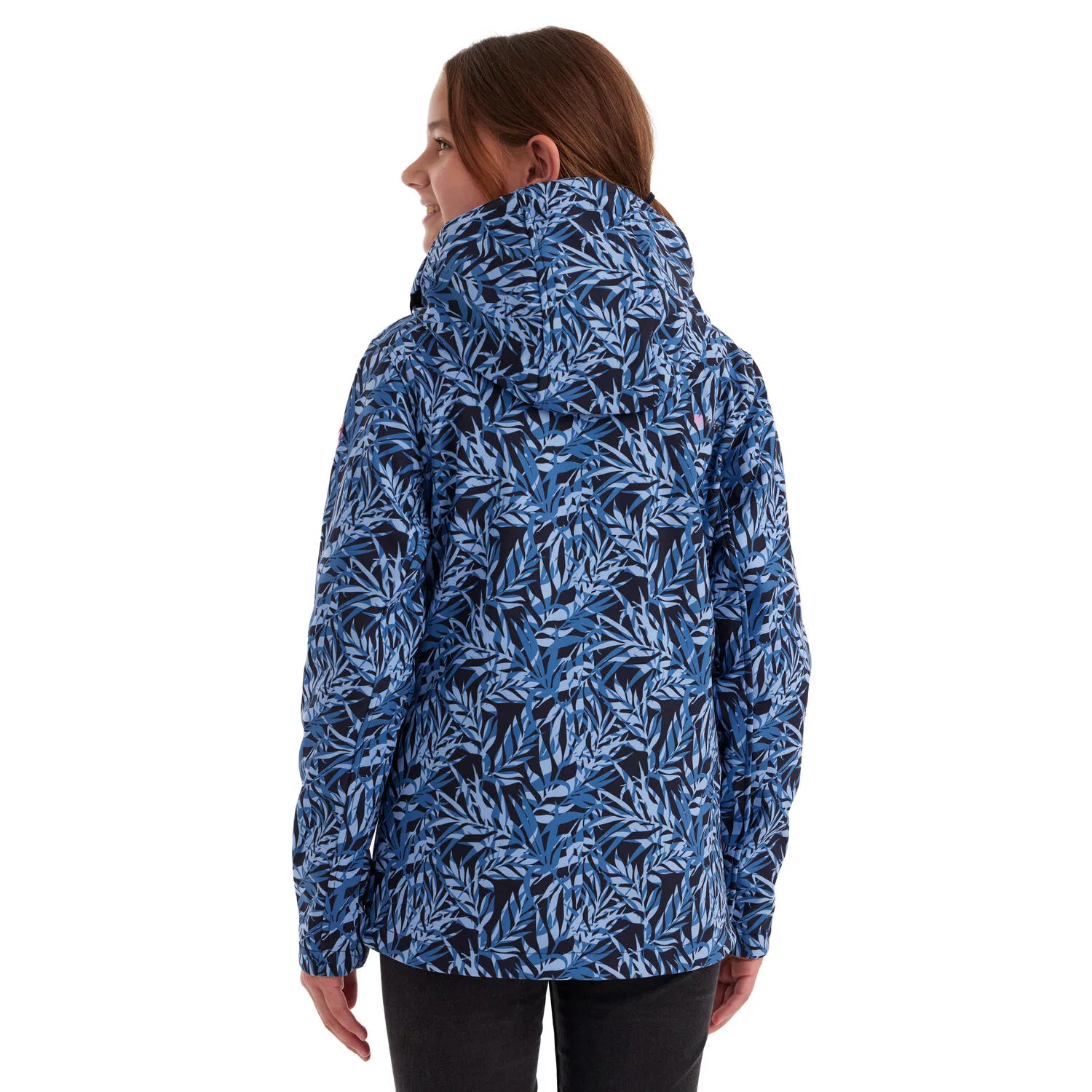 Детская софтшелл-куртка для девочек с принтом Madchen Softshelljacke Print Killtec, Blau Kometgrau — фото 4
