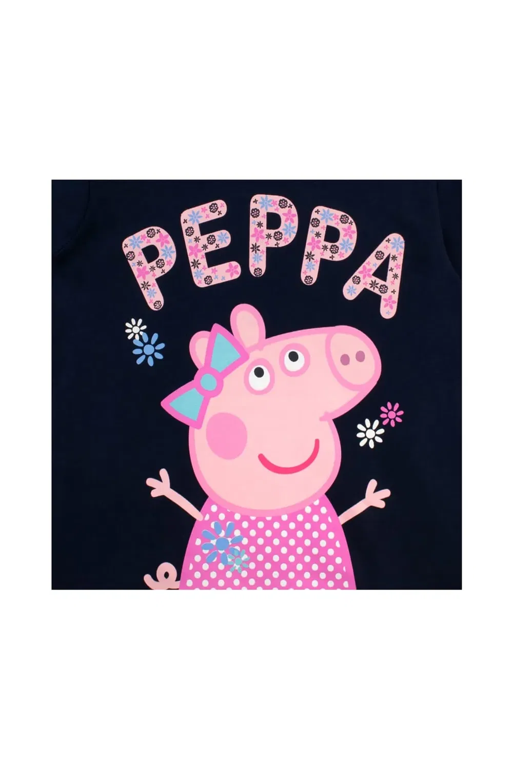Детский худи с цветочным принтом Peppa Pig, Blue — фото 3