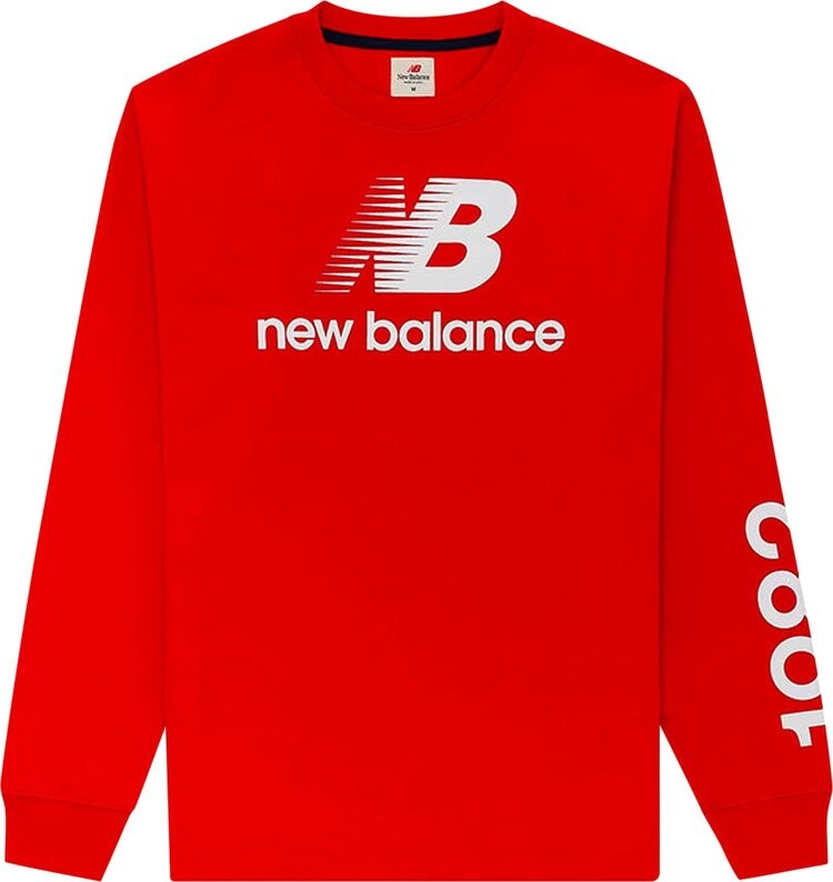 

Лонгслив New Balance Made In USA Heritage Long-Sleeve Tee 'Team Red', красный