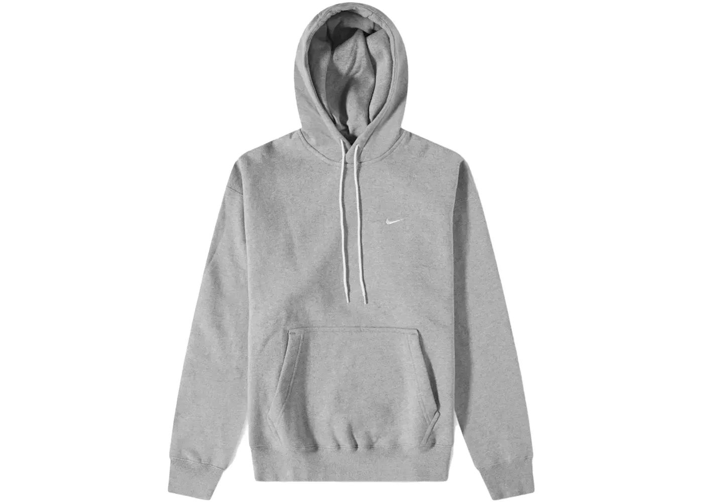 Мужская худи Nike Lab Solo Swoosh Fleece Hoodie Nike, Dark Gray Heather