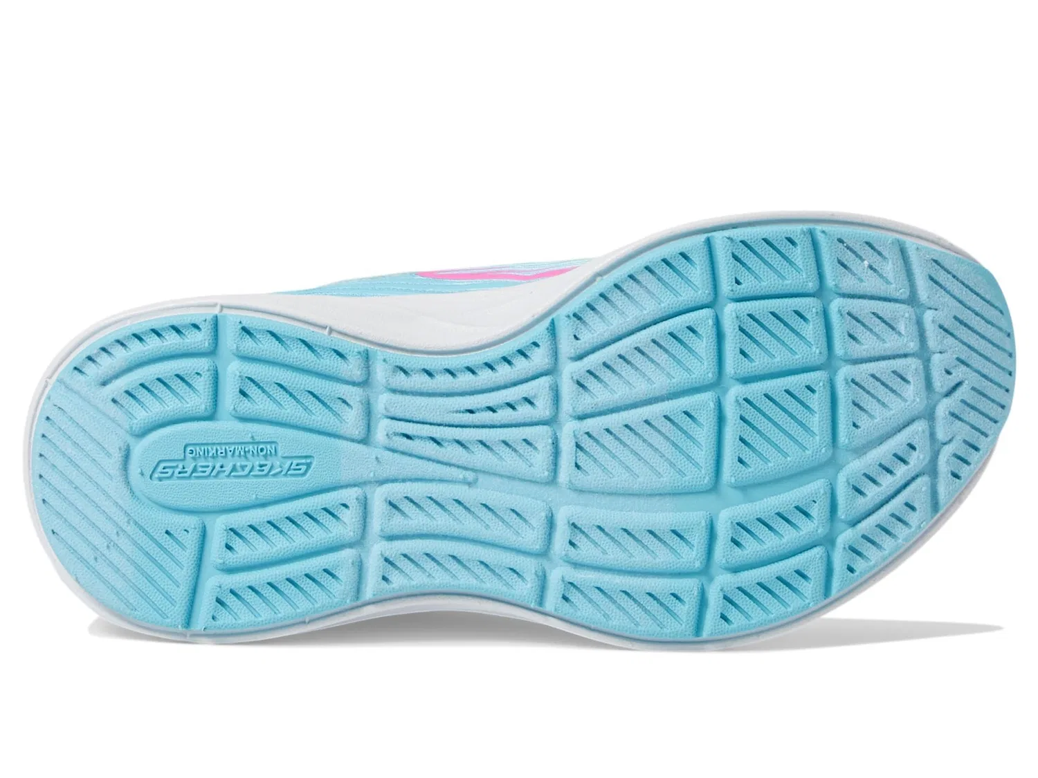 Детские кроссовки для девочек с сетчатым верхом Go-Run-Accelerate Skechers, Light Blue Multi — фото 3