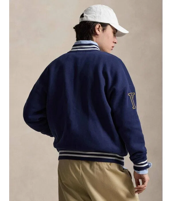 Мужской бомбер с расслабленной посадкой Polo Ralph Lauren, Blu Marino — фото 3