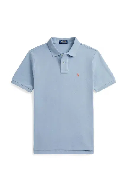 Поло детское из хлопка Polo Ralph Lauren, синий