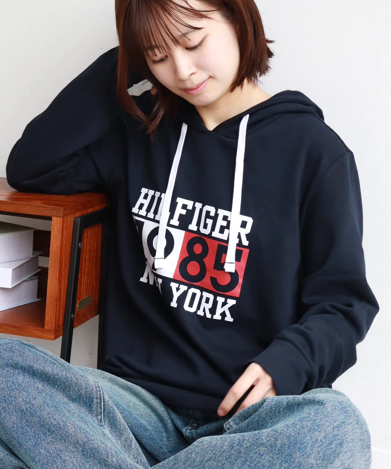 Мужской худи с принтом EST. 1985 TOMMY HILFIGER, Navy