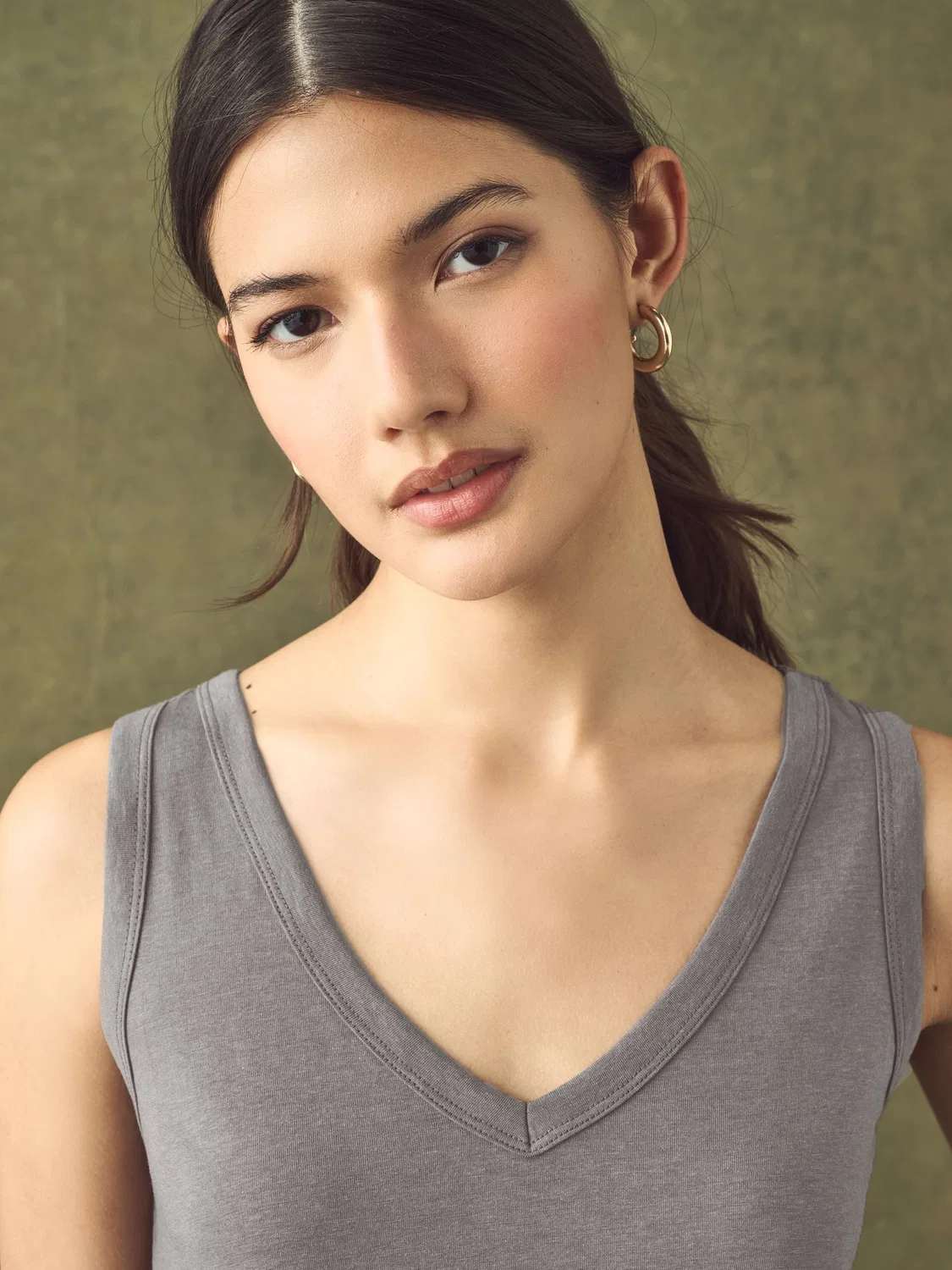 Жилет свободного кроя Grey Modal Slouch Vest Next, серый — фото 3