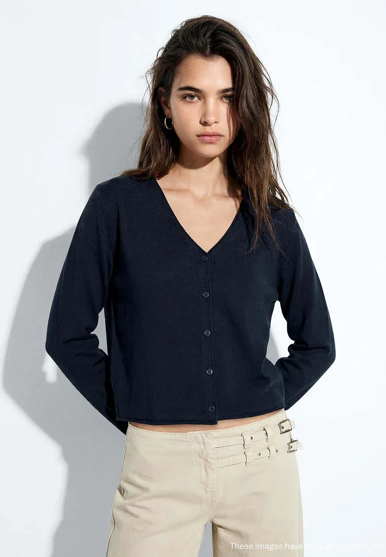 Подростковый - кардиган Mango Kids, Blue