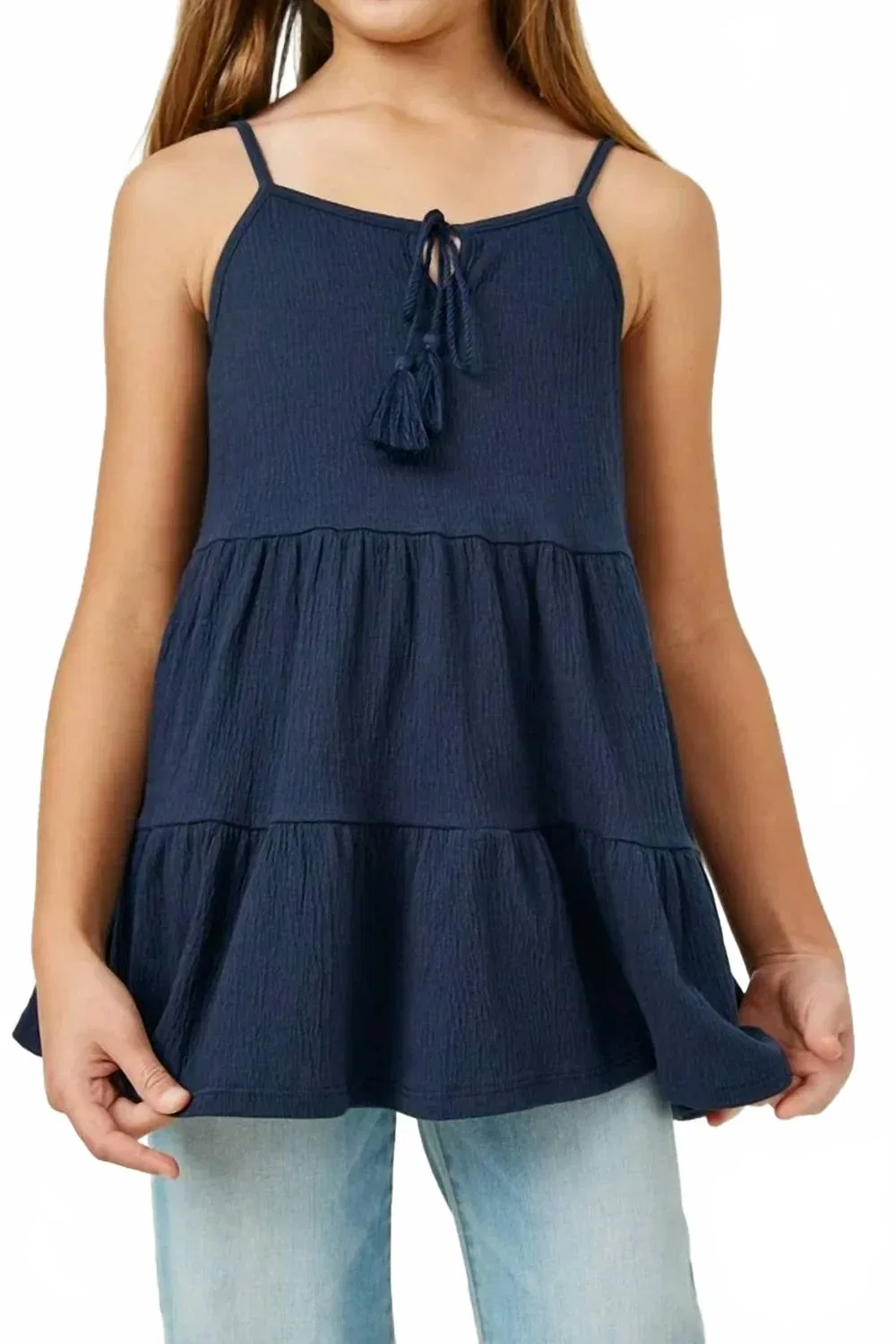Детская майка без рукавов Malia Tank Top In PINCH, темно-синий — фото 2