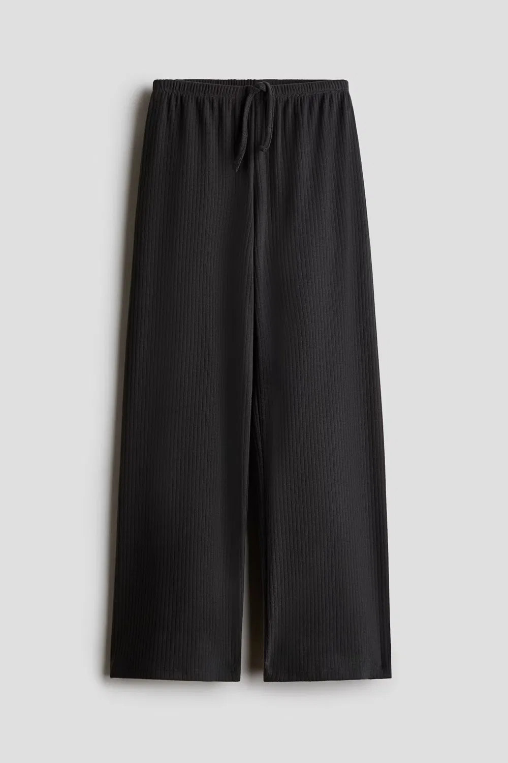 Пижамные штаны из ребристого хлопка H&M, Dunkelgrau