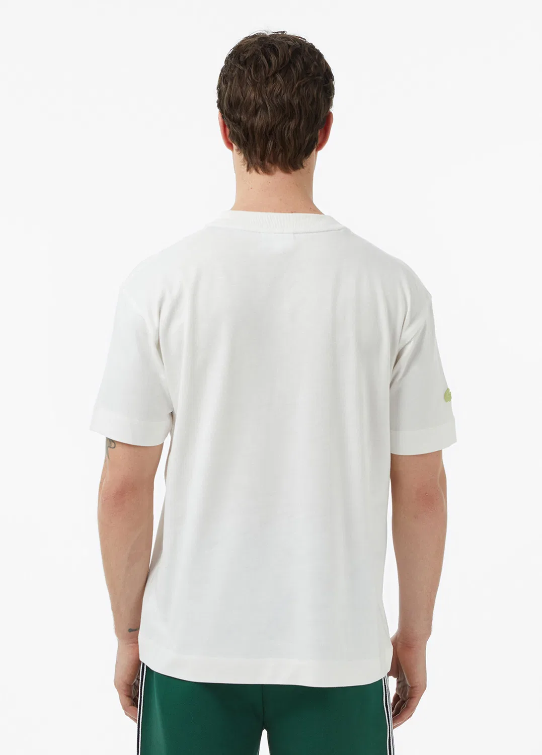 Футболка Relaxed Fit Lacoste, кремовый — фото 3