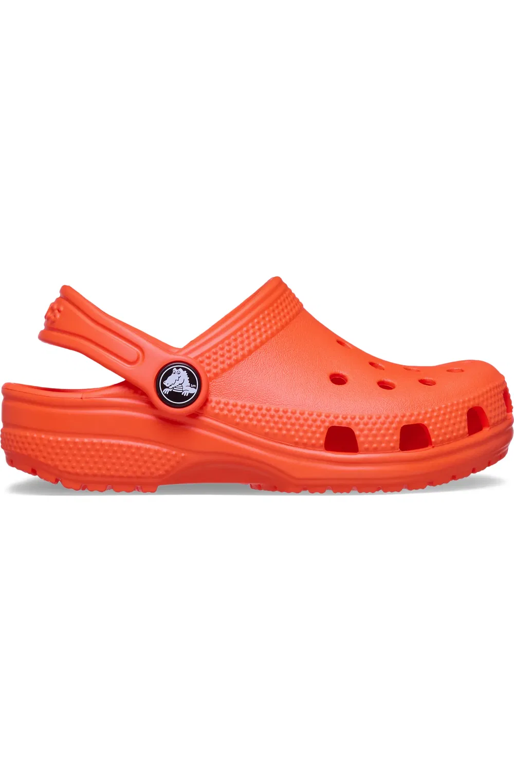 Детские сабо легкие Croslite Classic Crocs, Shocking Orange — фото 2