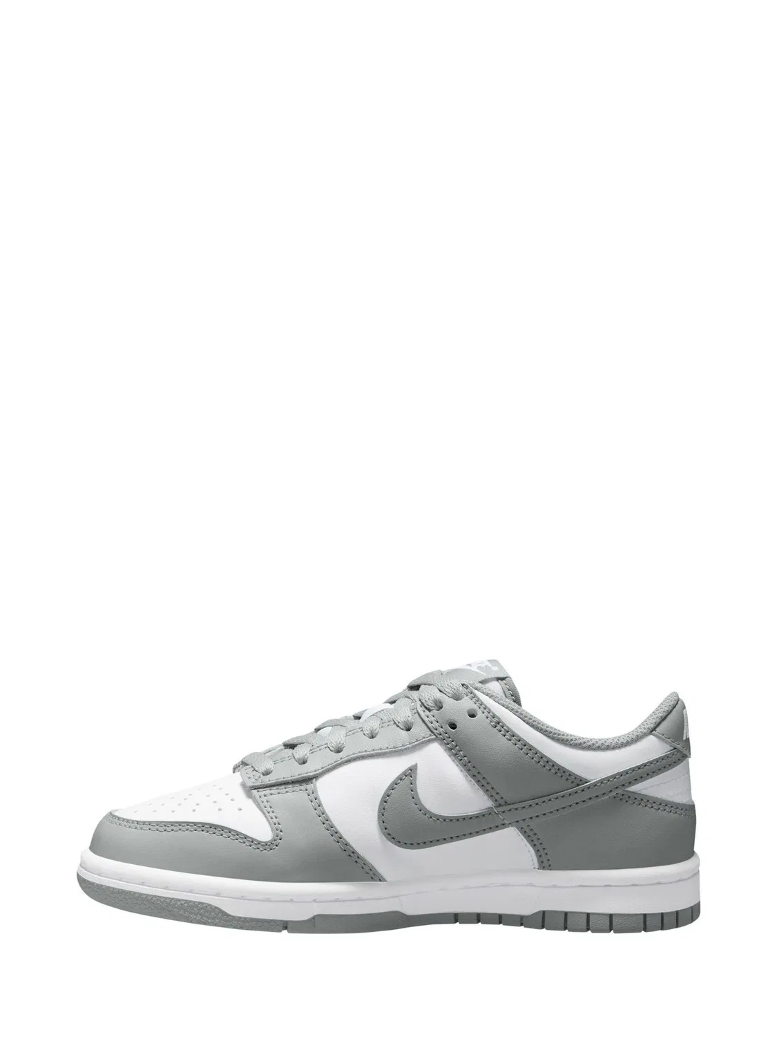 Кроссовки Nike Dunk Low, серо-белые — фото 2