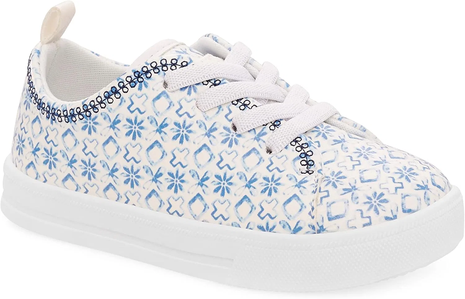 Детские кроссовки для девочек Lola OSHKOSH B'GOSH, White/Blue — фото 2