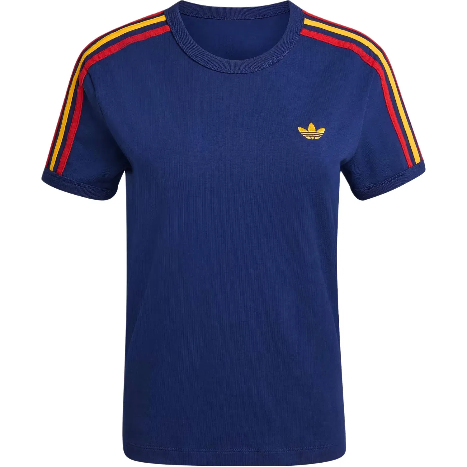 Женская футболка с тремя полосками Adidas Originals, Dark Blue
