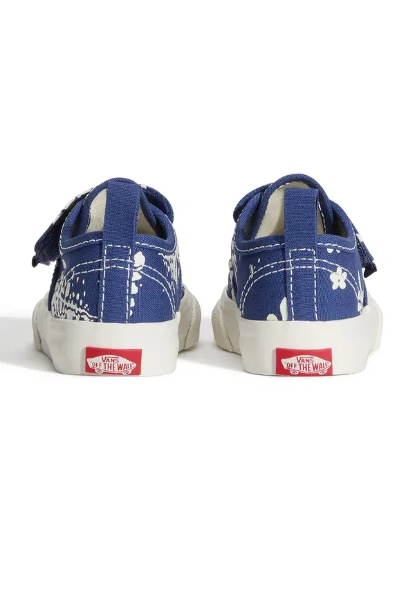 Кроссовки с принтом Authentic elastic unisex - baby shoes Vans, синий — фото 4