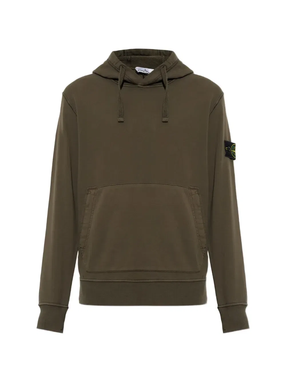 Худи с нашивкой-логотипом Stone Island, зеленый
