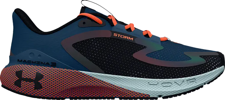 

Кроссовки Under Armour HOVR Machina 3 Storm Petrol Blue Orange, синий