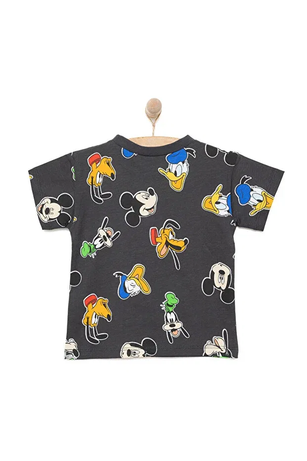 Детская футболка для мальчиков хлопковая Mickey Mouse Disney, Anthracite — фото 2