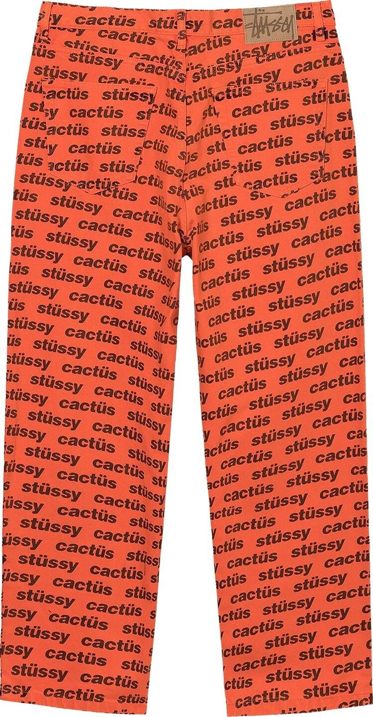 Джинсы Stussy x Cactus Plant Flea Market Big Ol' Jean 'Orange', оранжевый — фото 3