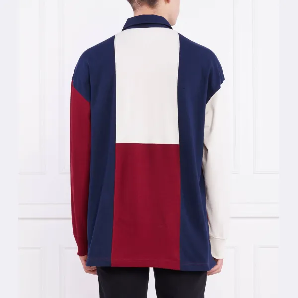 Рубашка-Поло стандартного кроя с флагом для регби Tommy Hilfiger, бургунди — фото 3