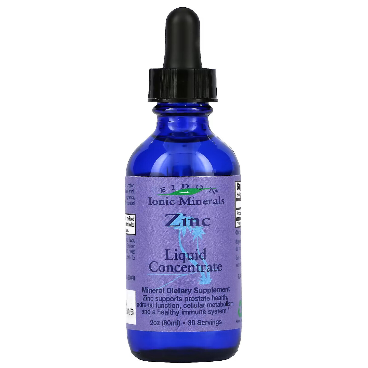 

Eidon Mineral Supplements, Ionic Minerals, цинк, жидкий концентрат, 60 мл (2 унции)