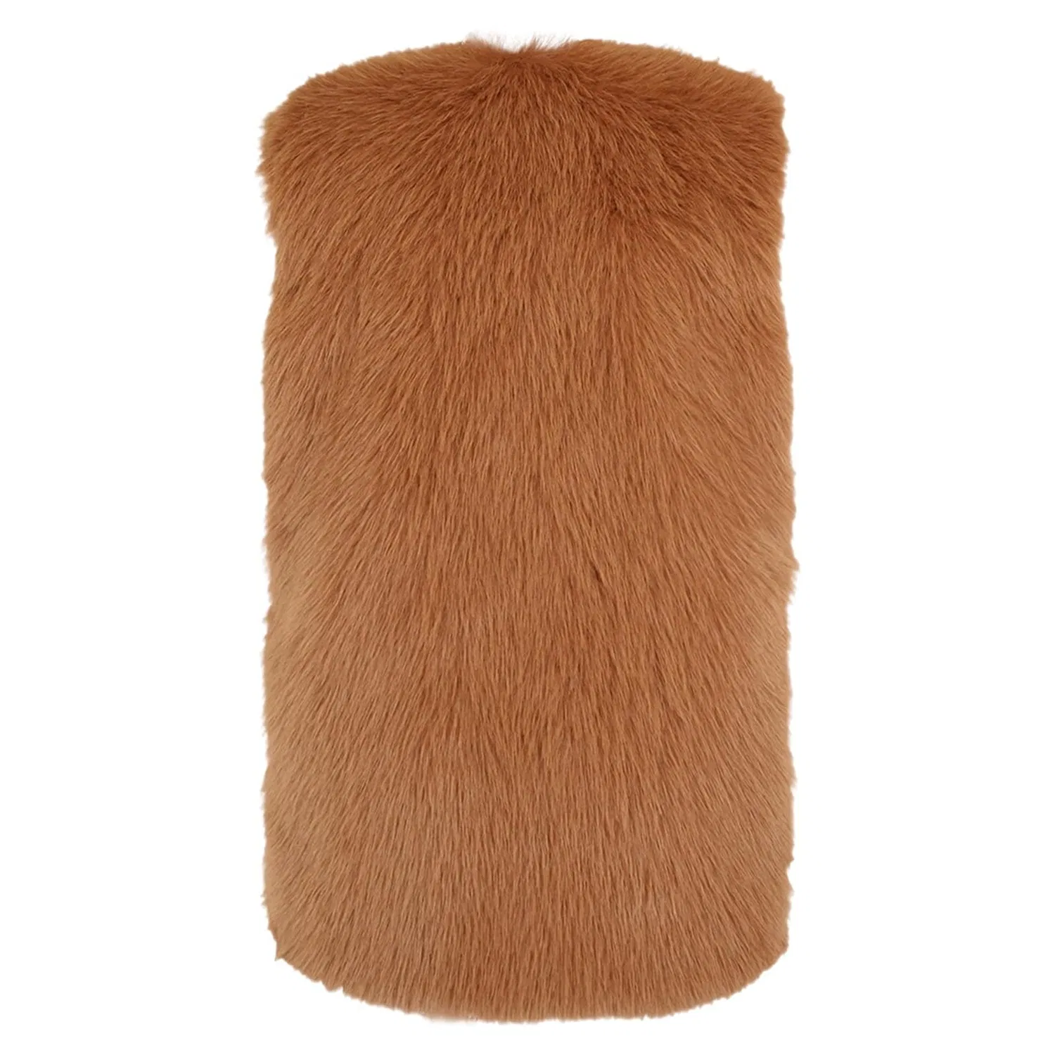 Женская куртка с принтом Lussuosa giacca invernale sintetica per un elegante cappotto in pile con vestibilità aderente per abbigliamento alla moda nella stagione fredda, marrone — фото 3