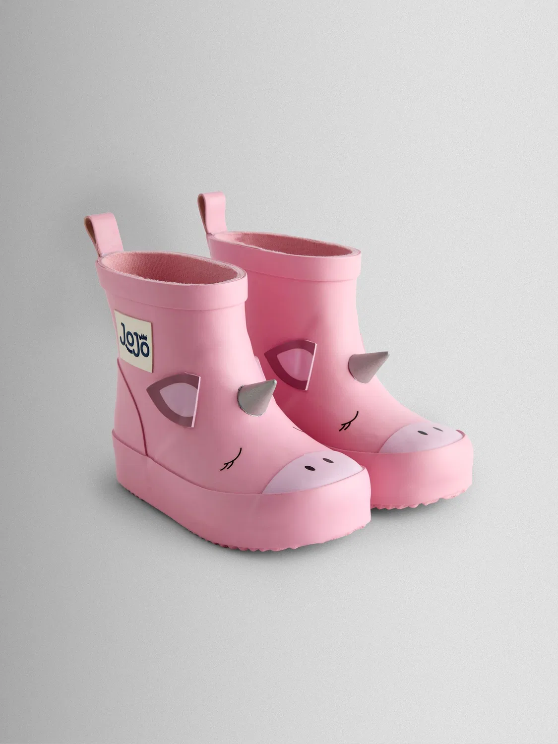 Резиновые сапоги JoJo Maman Bébé с единорогом, розовые
