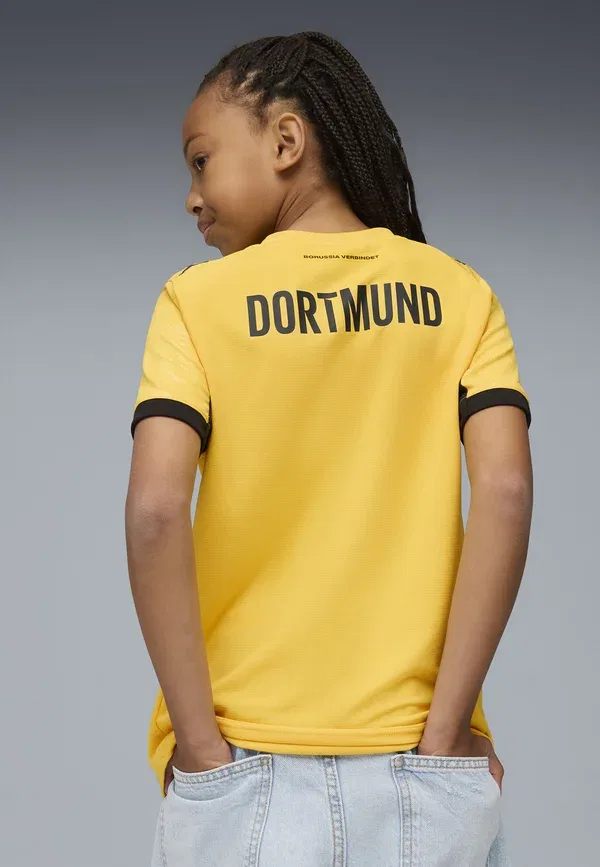 Футболка с принтом Borussia Dortmund Cup, Puma, Yellow Sizzle Black, черный/желтый — фото 2