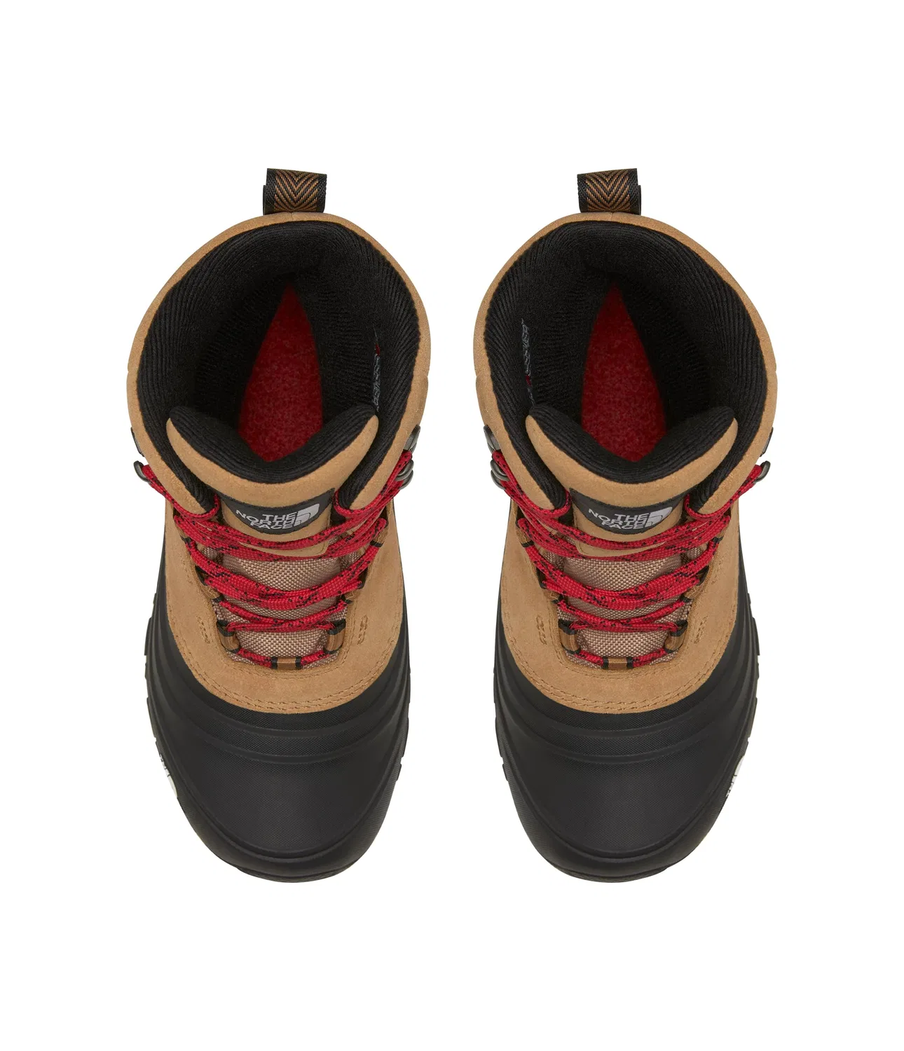 Детские ботинки для мальчиков водонепроницаемые Y Chilkat V Lace Wp The North Face, Almond Butter Tnf Black — фото 3
