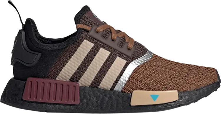 Кроссовки Adidas Star Wars x NMD_R1 Kids 'Mandalorian', коричневый — фото 2