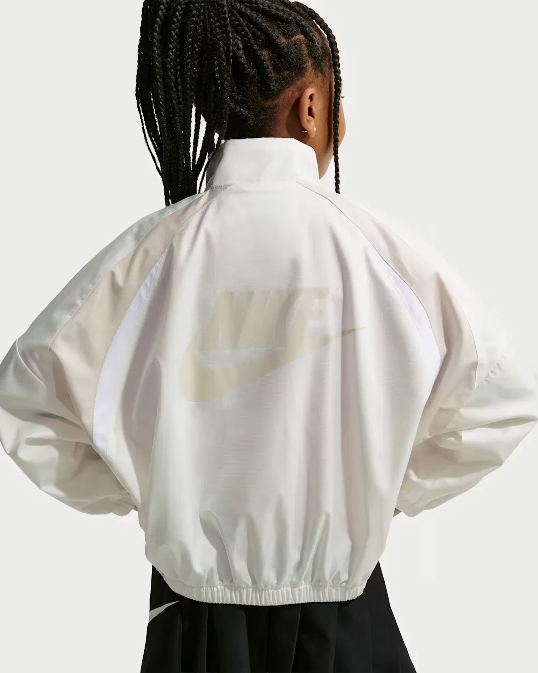 Детская куртка без капюшона с цветными блоками Nike, Sail — фото 4