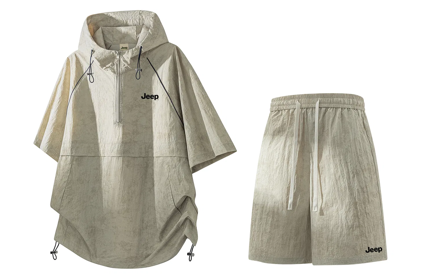 Детский комплект спортивной одежды с капюшоном Jeep, Light Khaki