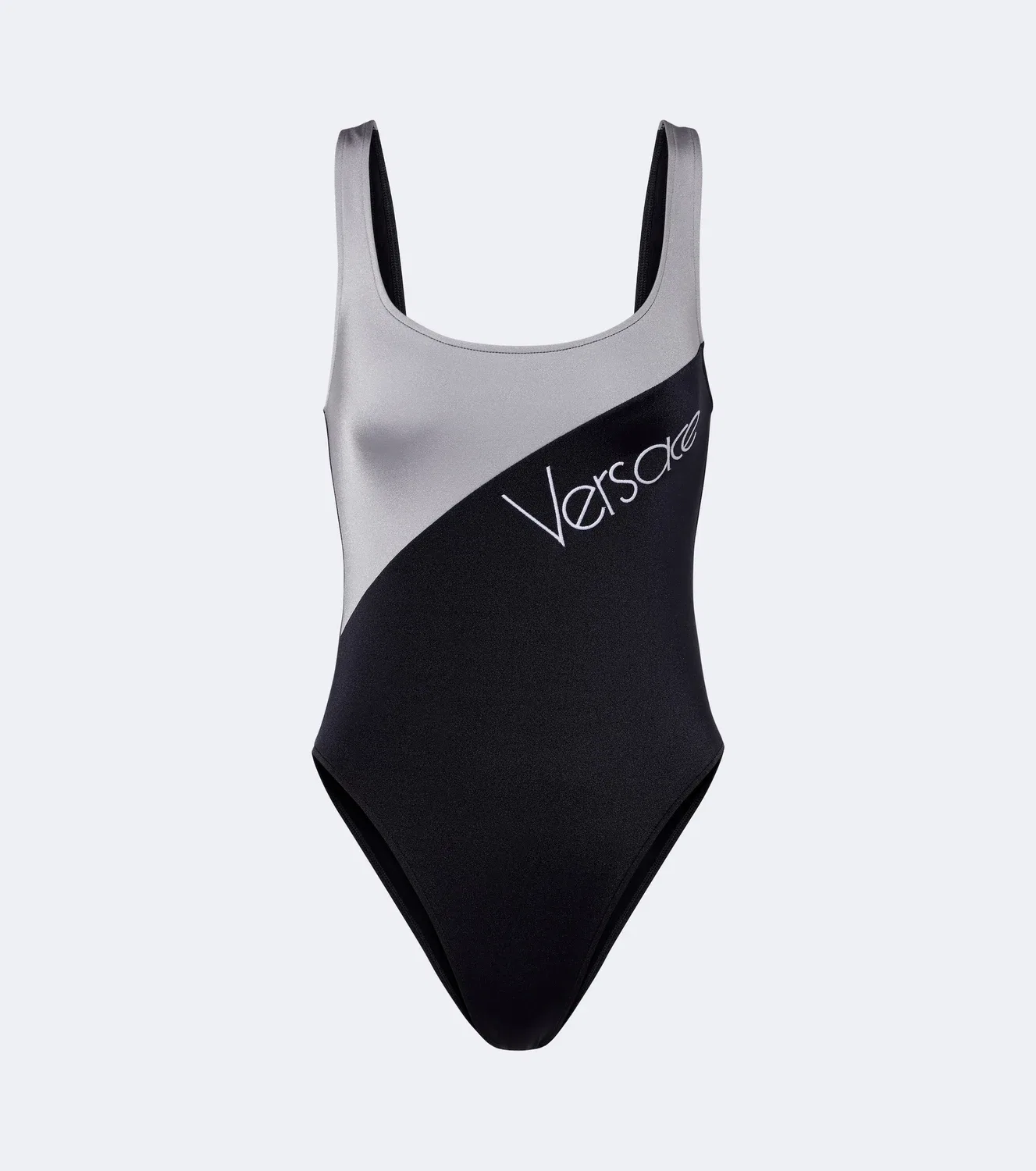 Купальник с логотипом VERSACE, черный