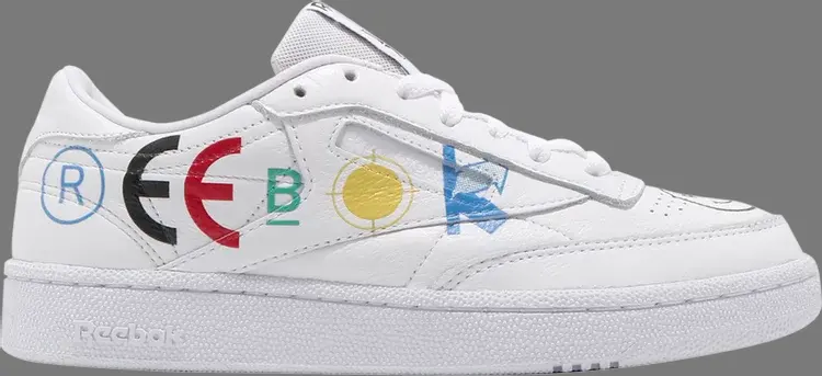 

Кроссовки blackeyepatch x club c 85 'white' Reebok, белый