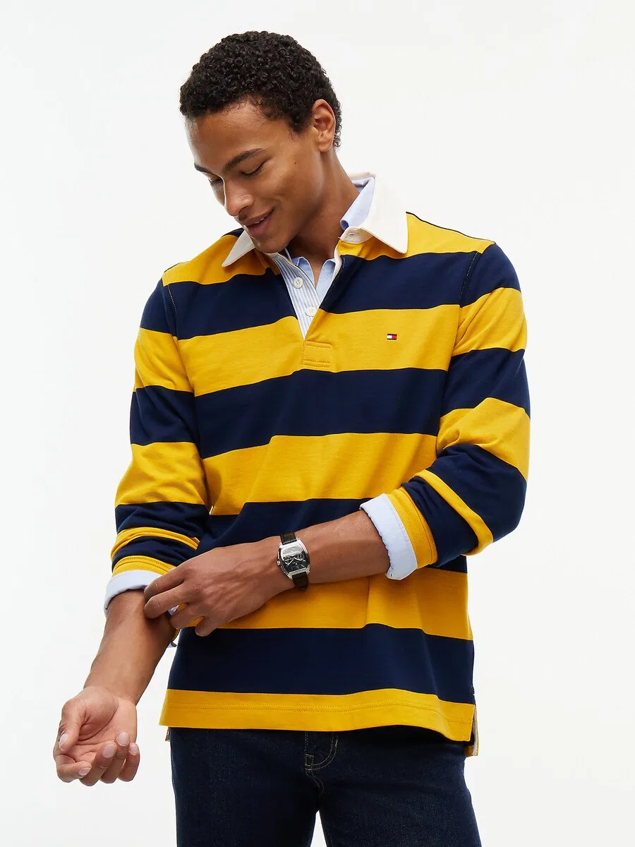 Толстовка TOMMY HILFIGER желтого и черного цвета — фото 2