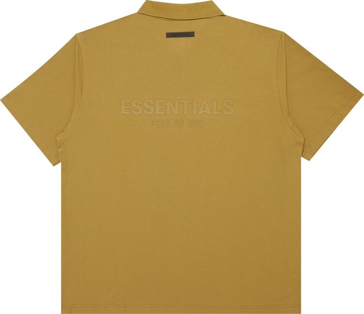 Футболка Fear of God Essentials Short-Sleeve Polo 'Amber', желтый — фото 3
