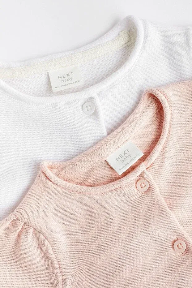 Детский комплект кардиганов из хлопка Next Baby, Pink — фото 4
