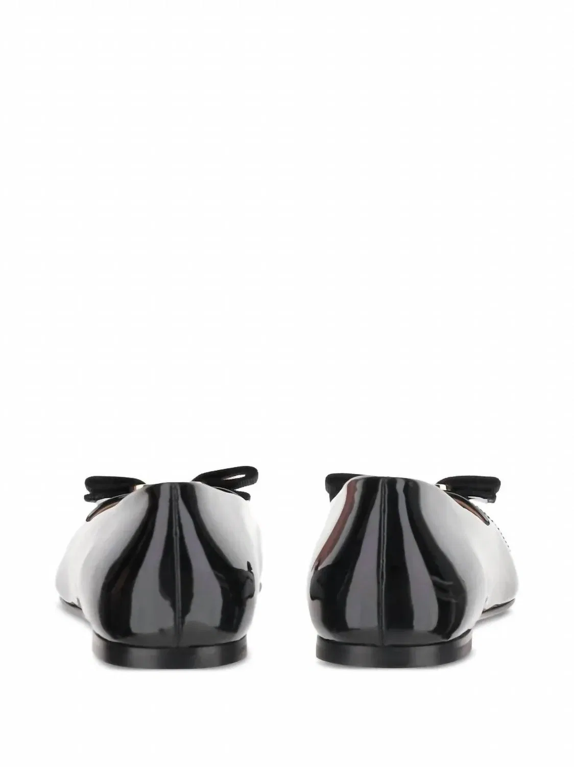 Детские балетки для девочек кожаные с бантом Vara Bow Ferragamo, Black — фото 3