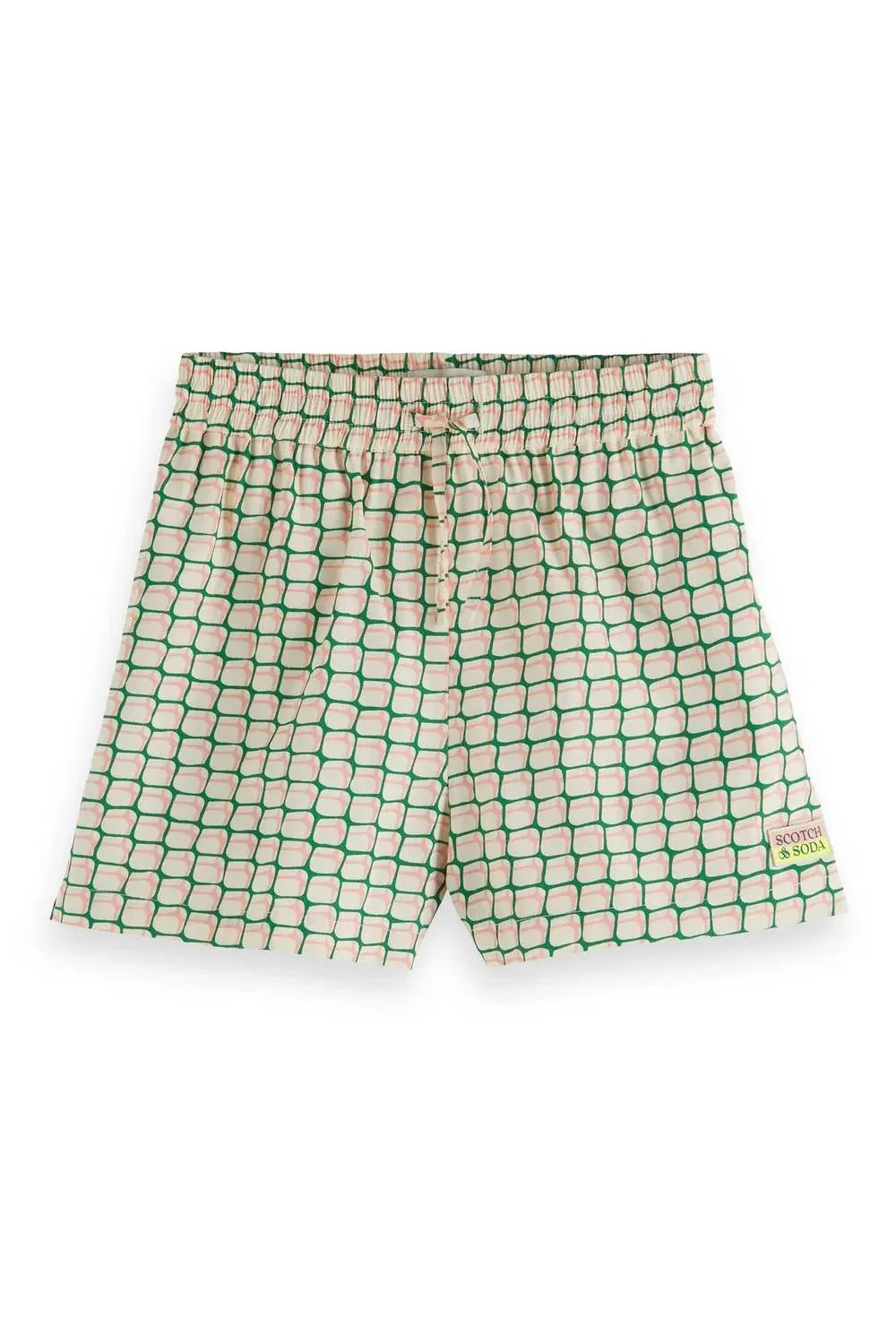 Детские шорты для девочек с геометрическим принтом на кулиске Doubles Net SCOTCH & SODA, Doubles Net