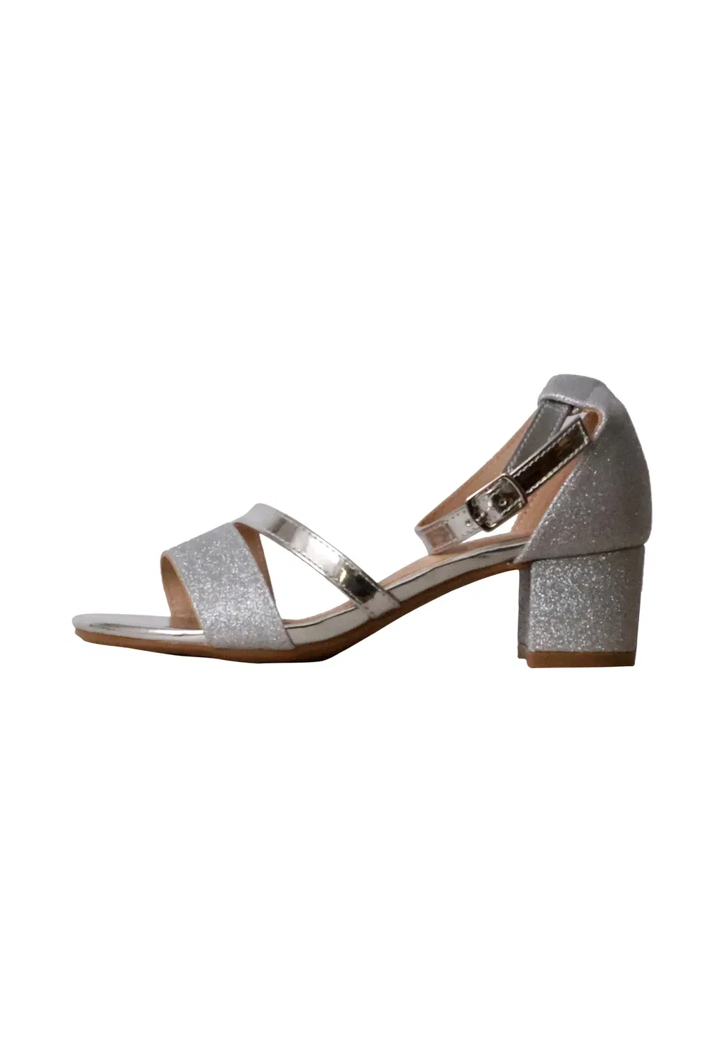 Sandales à Talon enfant - сандалии Super Mode, Silver-Coloured Argent
