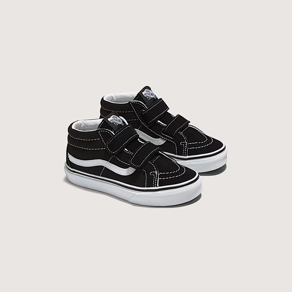 Детские кроссовки для мальчиков с поддержкой щиколотки Sk8-Mid Reissue V Vans, Black/True White — фото 4