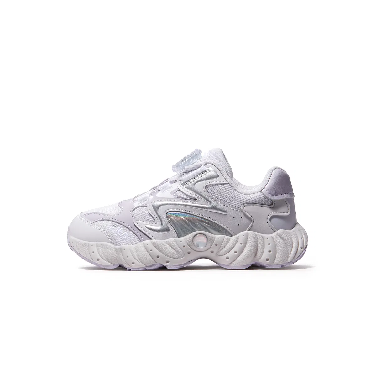 Детские кроссовки с принтом FILA KIDS, Rain Mist Grey/Lilac Purple